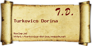 Turkovics Dorina névjegykártya